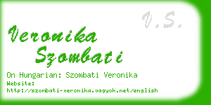 veronika szombati business card